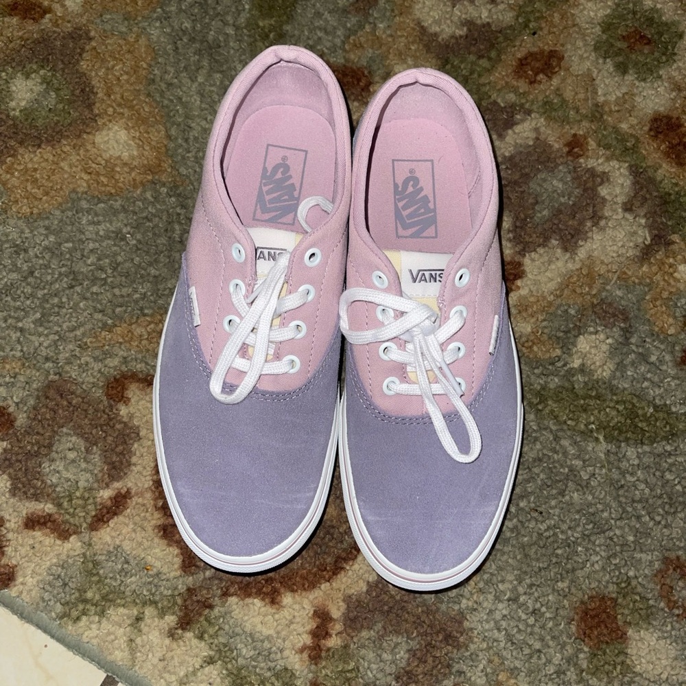 Purple and Pink Platform Vans